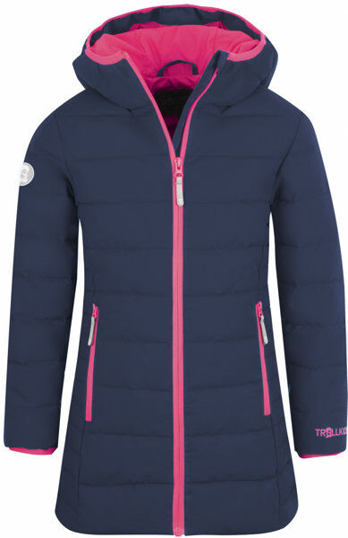 Trollkids Girls Stavanger Coat - giacca trekking - bambina Blue/Pink 164