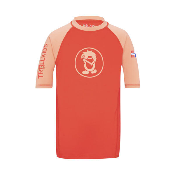Trollkids Kvalvika T - T-shirt - bambino Red/Pink 116