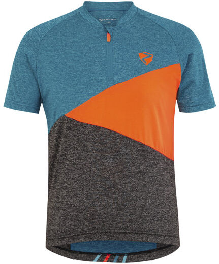 Ziener Nacis junior - maglia ciclismo - bambini Blue/Orange/Grey 176