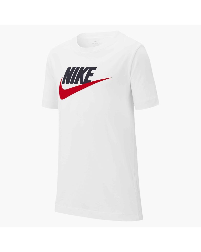 Nike Maglietta Sportswear Bianco per Bambino AR5252-107 L