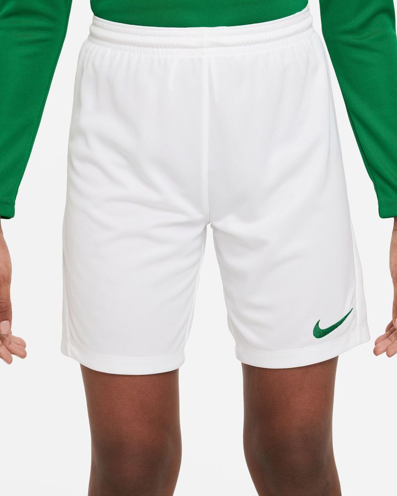 Nike Short Park III Bianco e Verde per Bambino BV6865-102 XL