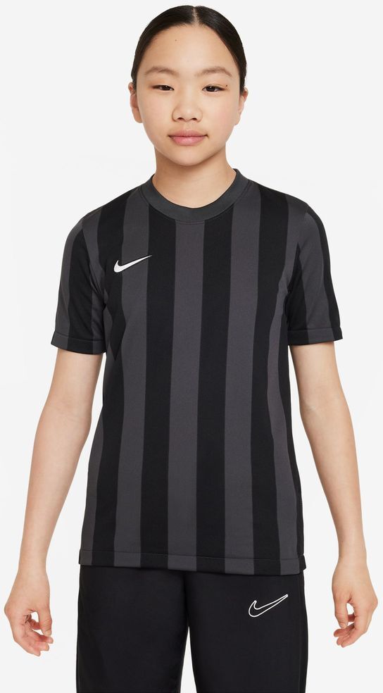 Nike Maglia Striped Division IV Grigio e Nero per Bambino CW3819-060 XS