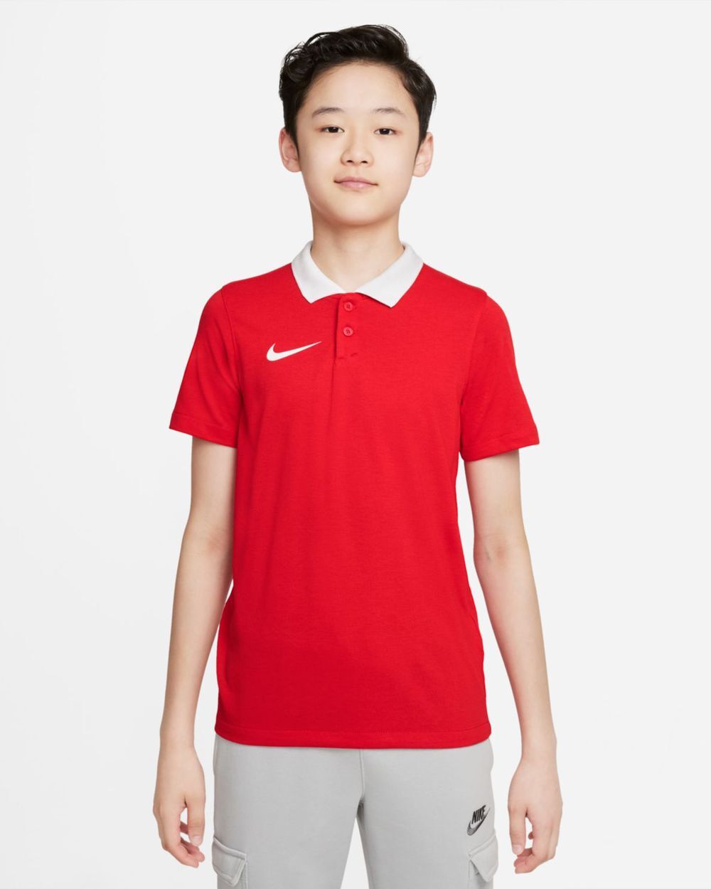 Nike Polo Park 20 Rosso per Bambino CW6935-657 S