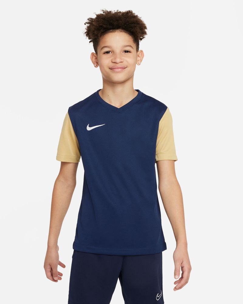 Nike Maglia Tiempo Premier II Blu Navy e Oro per Bambino DH8389-411 M