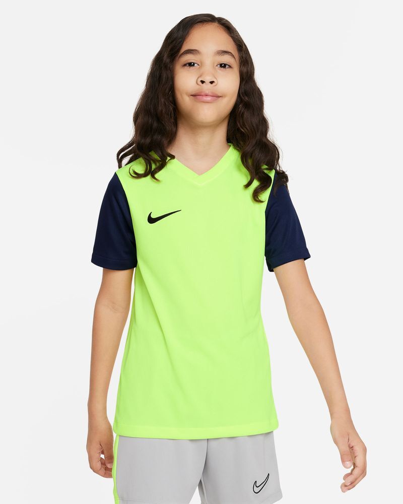 Nike Maglia Tiempo Premier II Giallo Fluorescente per Bambino DH8389-702 XS