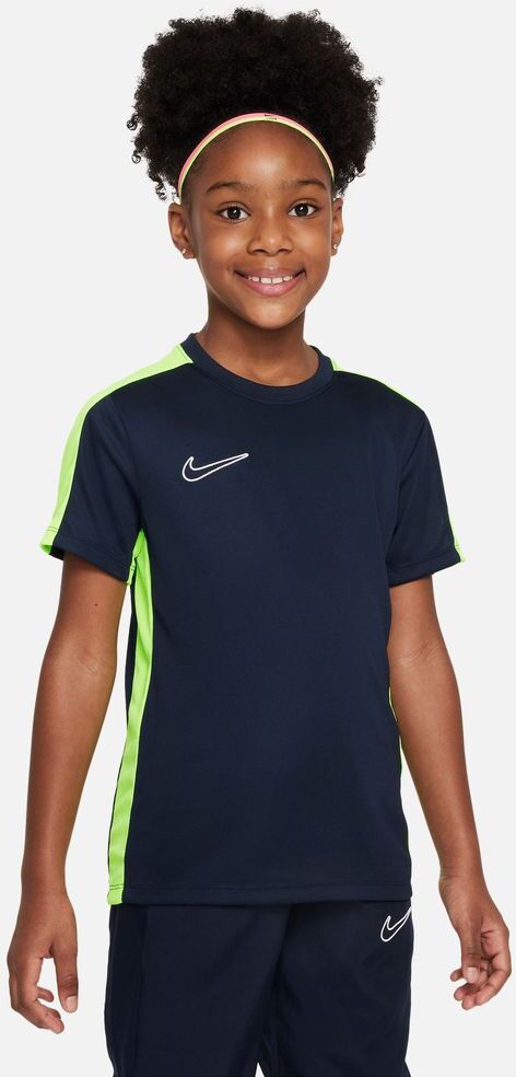 Nike Maglia da allenamento Academy 23 Blu Navy e Giallo Fluorescente per Bambino DR1343-452 XS