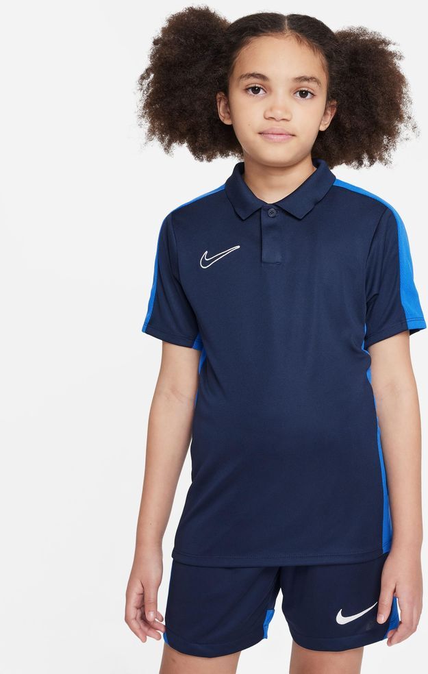 Nike Polo Academy 23 Blu Navy e Blu Reale per Bambino DR1350-451 L