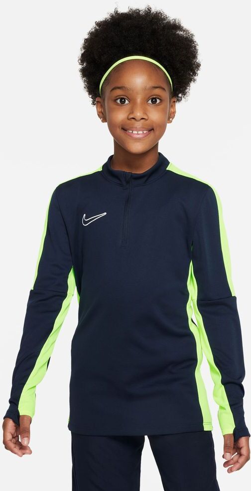 Nike Felpa Academy 23 Blu Navy e Giallo Fluorescente per Bambino DR1356-452 XS