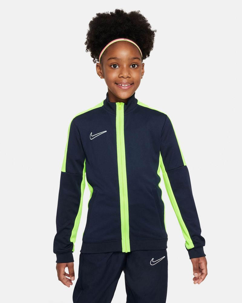 Nike Giacca sportiva Academy 23 Blu Navy e Giallo Fluorescente per Bambino DR1695-452 XL
