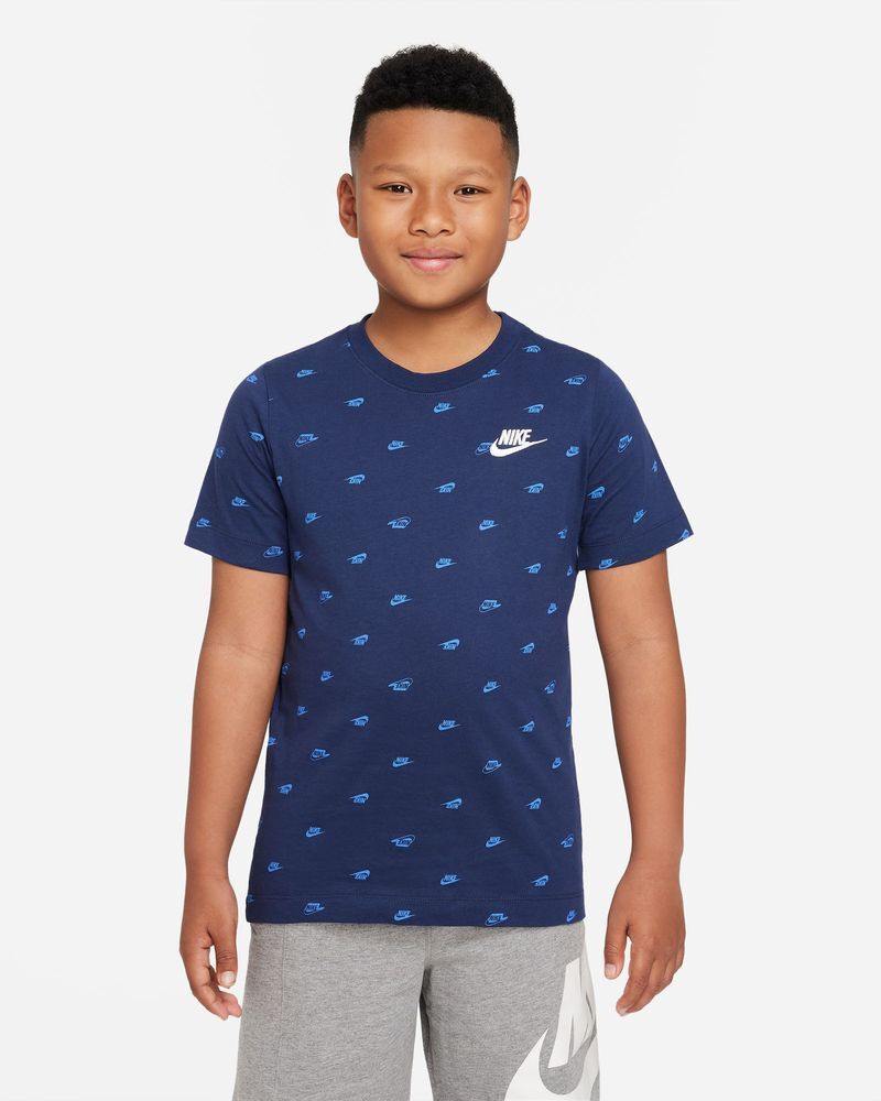 Nike Maglietta Sportswear Blu Navy Bambino DR8813-410 XL