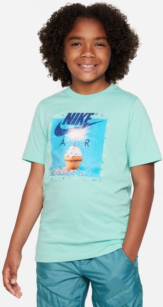 Nike Tee-shirt Sportswear Verde Bambino FD3192-349 M