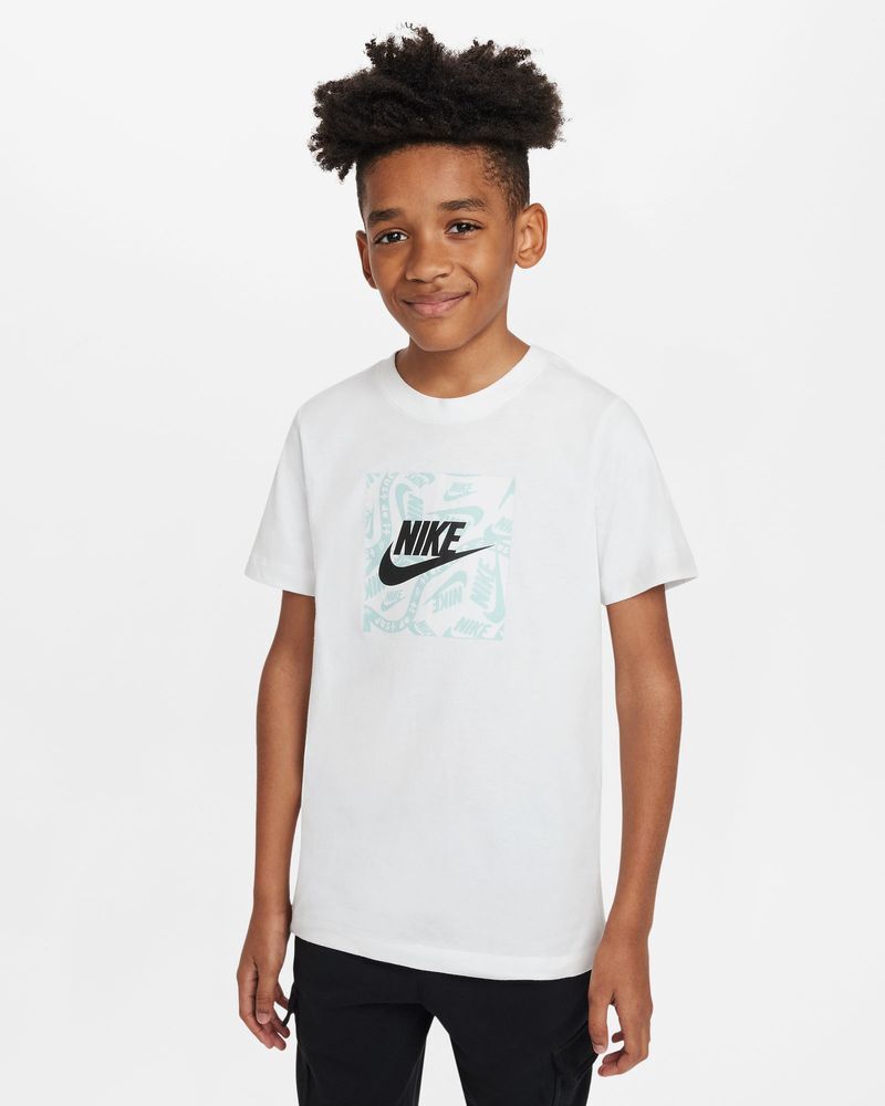 Nike Tee-shirt Sportswear Bianco Bambino FD3929-100 XL
