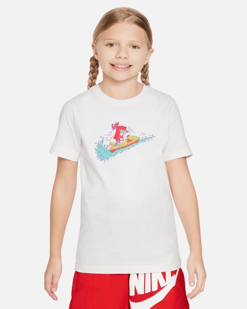 Nike T-shirt Sportswear pour Enfant Couleur : White Taille : L L