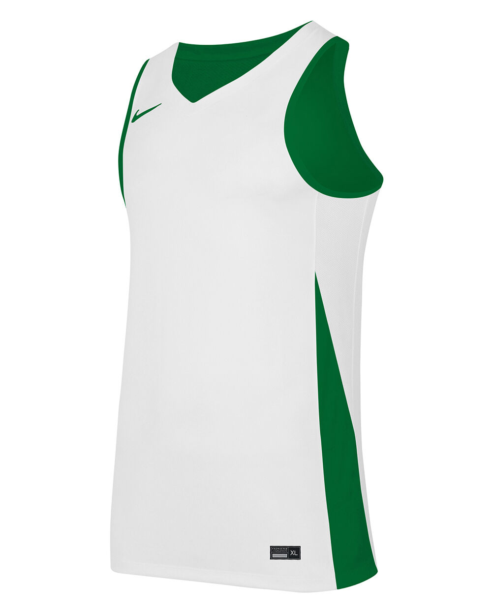 Nike Maglia da basket reversibile Team Verde e Bianco Bambino NT0204-302 XS