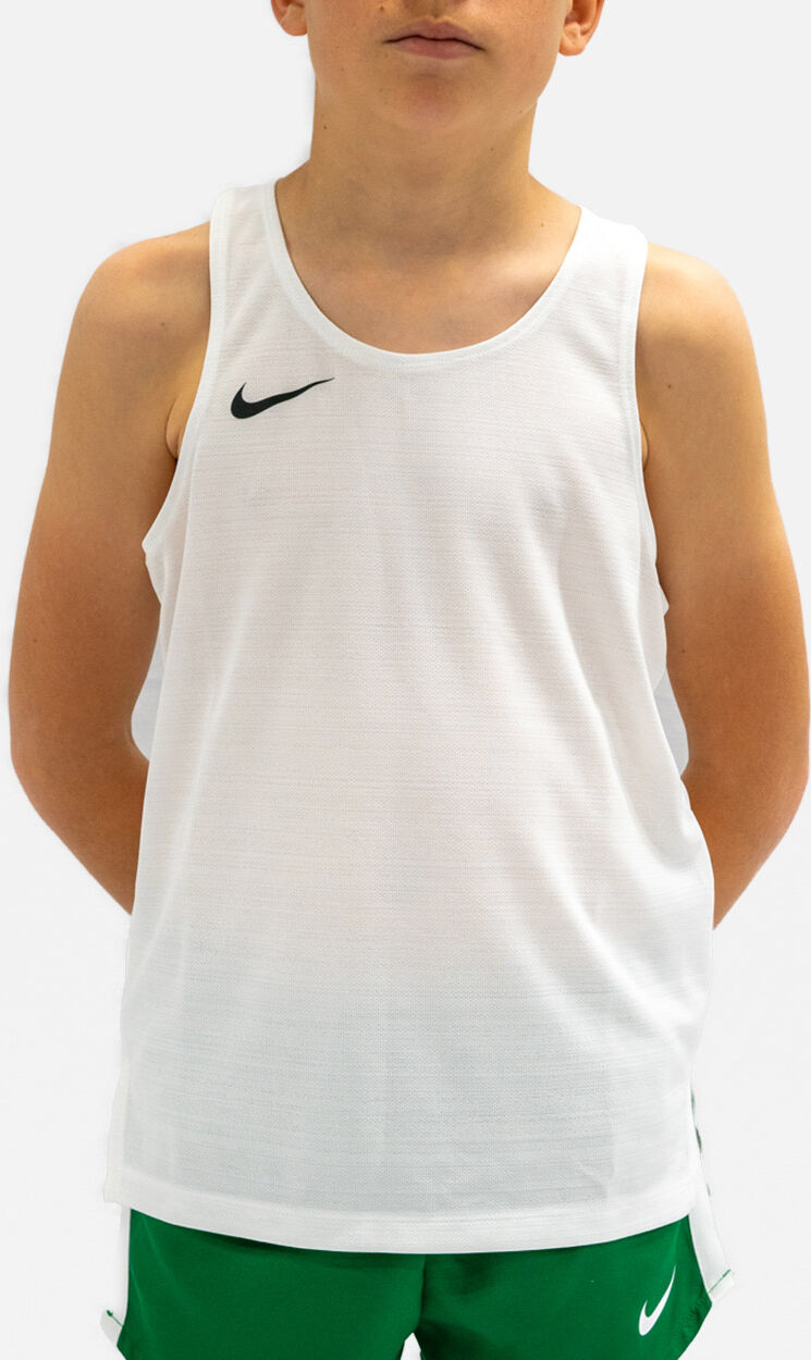 Nike Canotta da running Stock Bianco per Bambino NT0302-100 XL