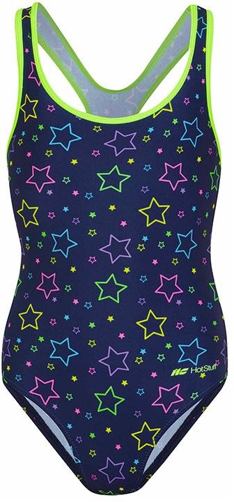 Hot Stuff Costume Intero Piscina Super Star Nero Verde Bambina 12 Anni