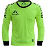 ATTONO Kinderkeepersshirt keepersshirt voetbal keepersshirt gevoerd, geel, 140 cm