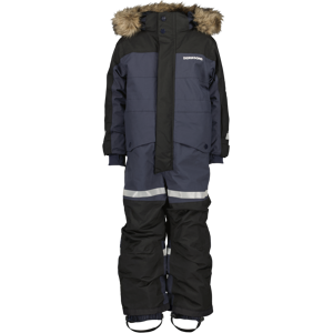 Didriksons Kids' Bjärven Coverall 2 Navy 120, Navy