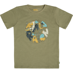 Fjällräven Kids' Forest Findings T-Shirt Light Olive 116, Light Olive