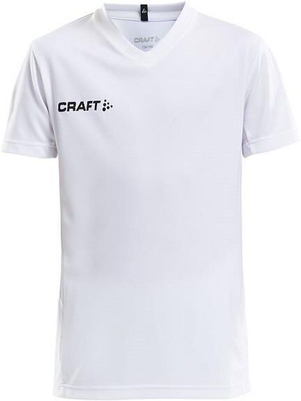 CRAFT Teamwear Squad Jersey Solid Jr White Match Funksjonell Trøye 122/128