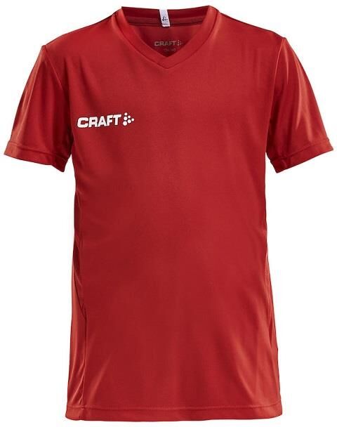 CRAFT Teamwear Squad Jersey Solid Jr Bright Red 122/128 Match Funksjonell Trøye 122/128