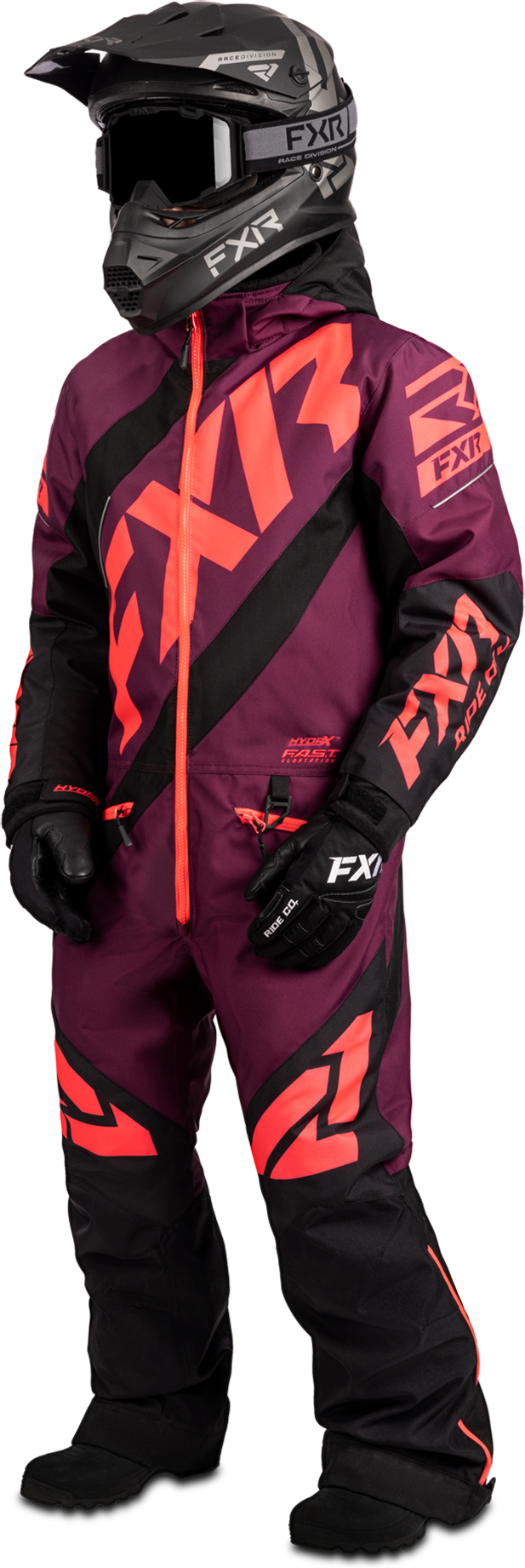 FXR Overall FXR CX Barn Vin-Koral-Svart