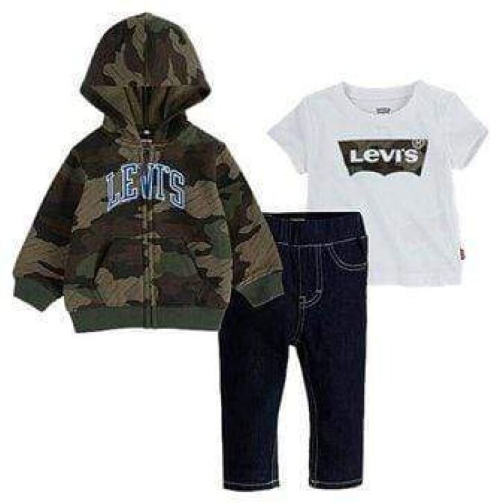 Levi's 3pc Collgate Denim Jeans Set Grønn Male