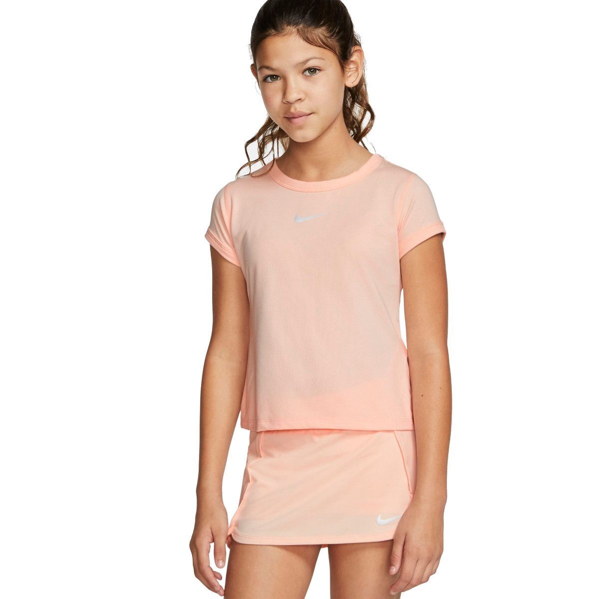 Nike Dri-Fit Tee Girls Coral 140