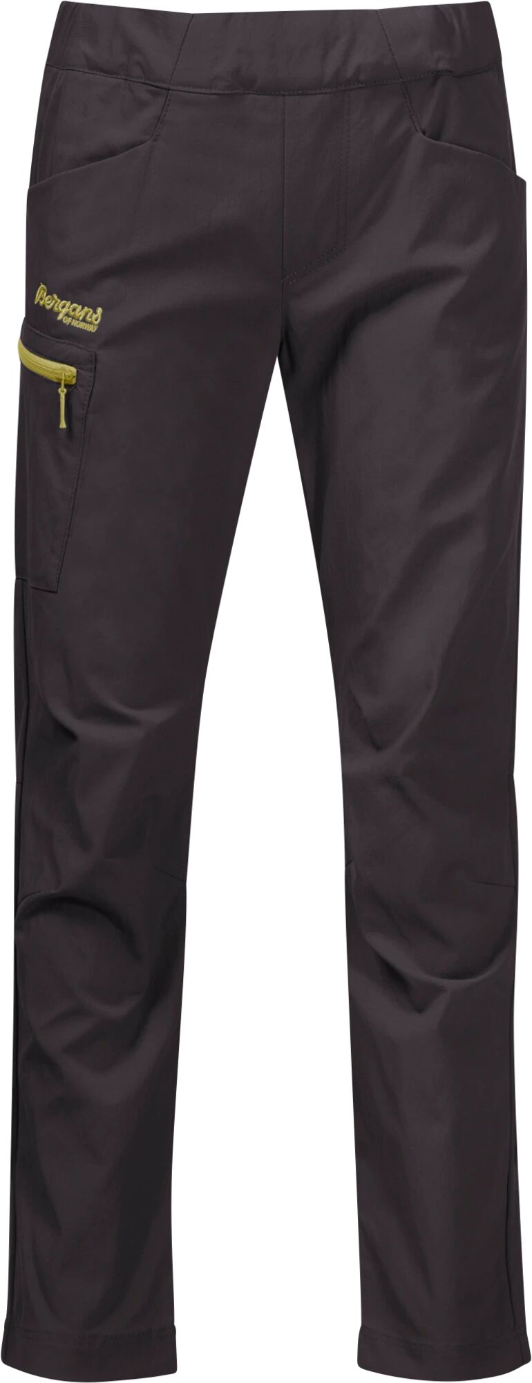 Bergans Lilletind V2 Light Softshell Pant, softshellbukse barn 122 Solid Charcoal/pinea