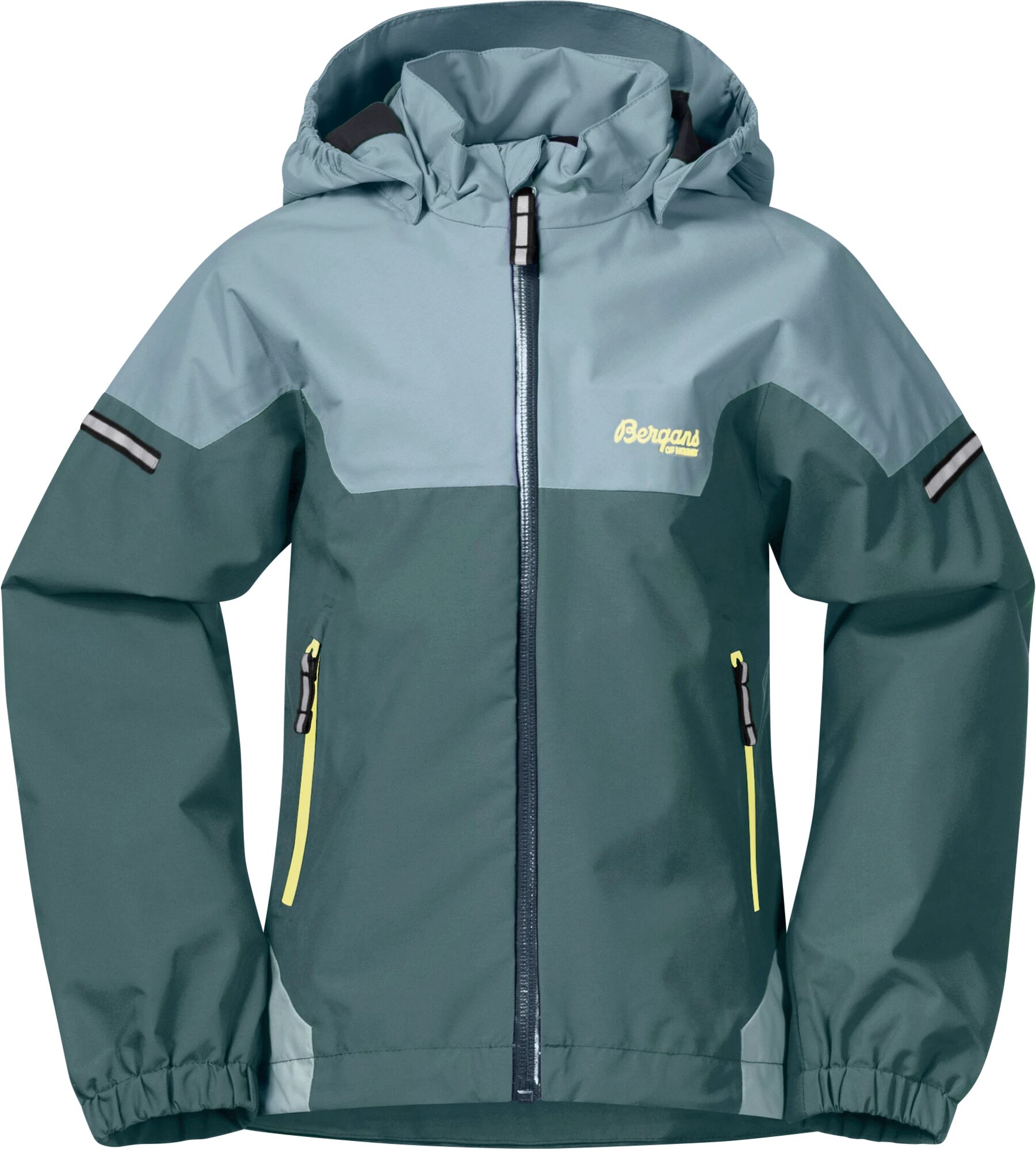 Bergans Ruffen Jacket, skalljakke barn 104 Forest Frost/light F