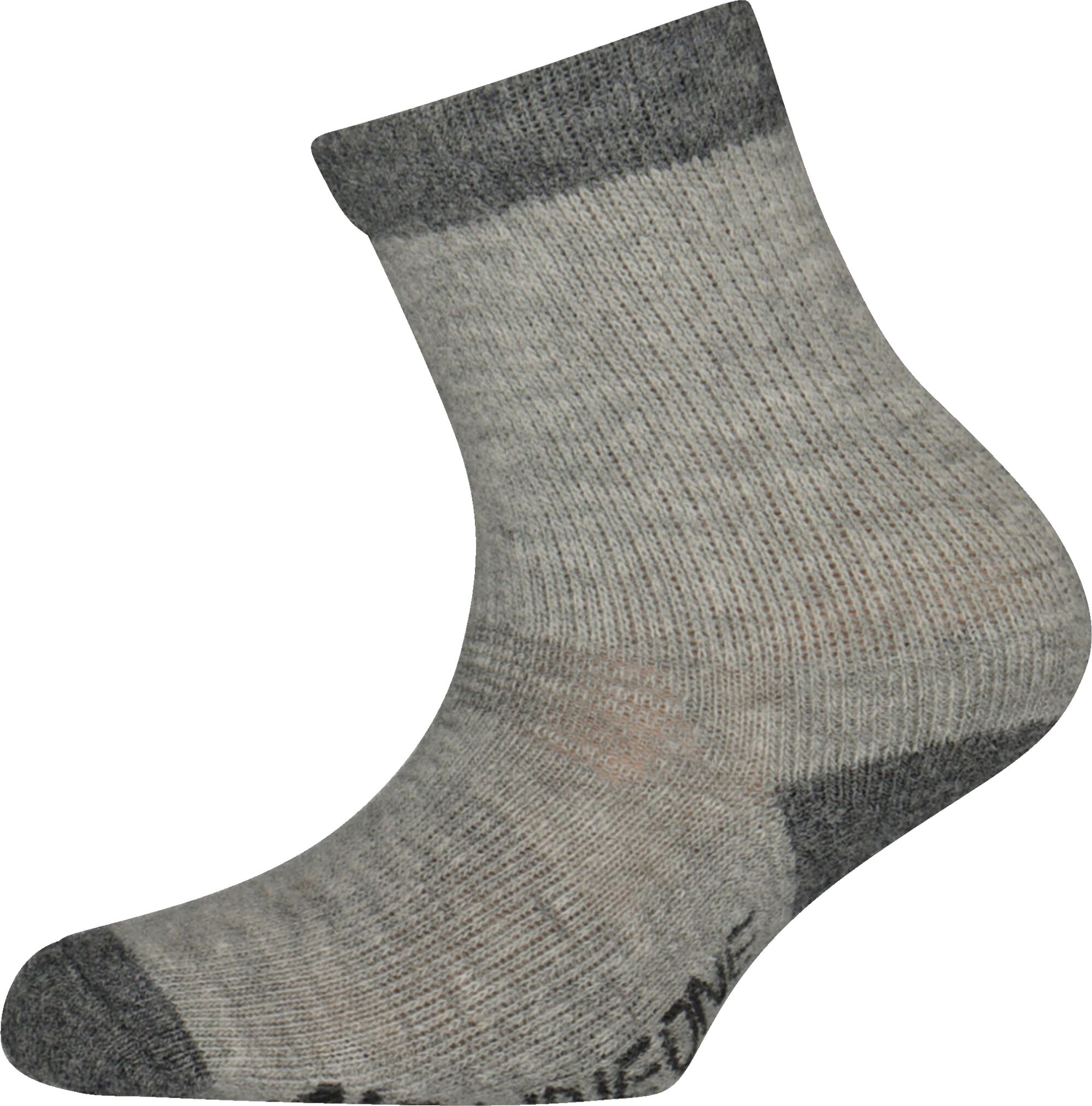 Line One Active Crew Wool Kids, ullsokker barn 19-22 GREY MELANGE