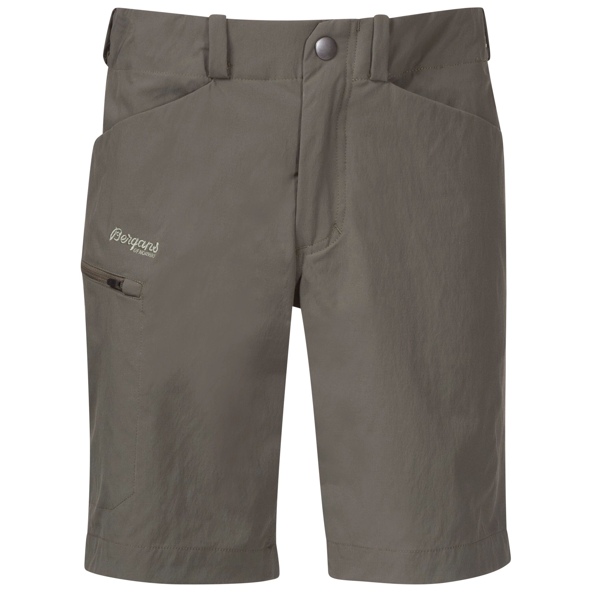 Bergans Utne V3 Shorts, softshellshorts junior 152 Green Mud