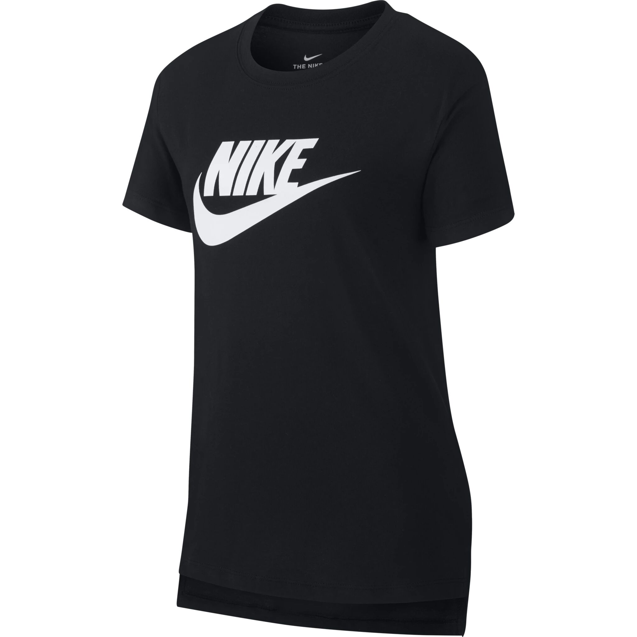 Nike DPTL Basic Futura Tee, t- skjorte junior XL BLACK/WHITE