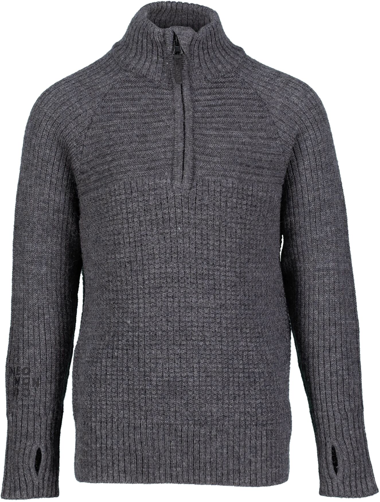 Neomondo Narvik Wool Sweater, ullgenser junior  8 Grey Mel