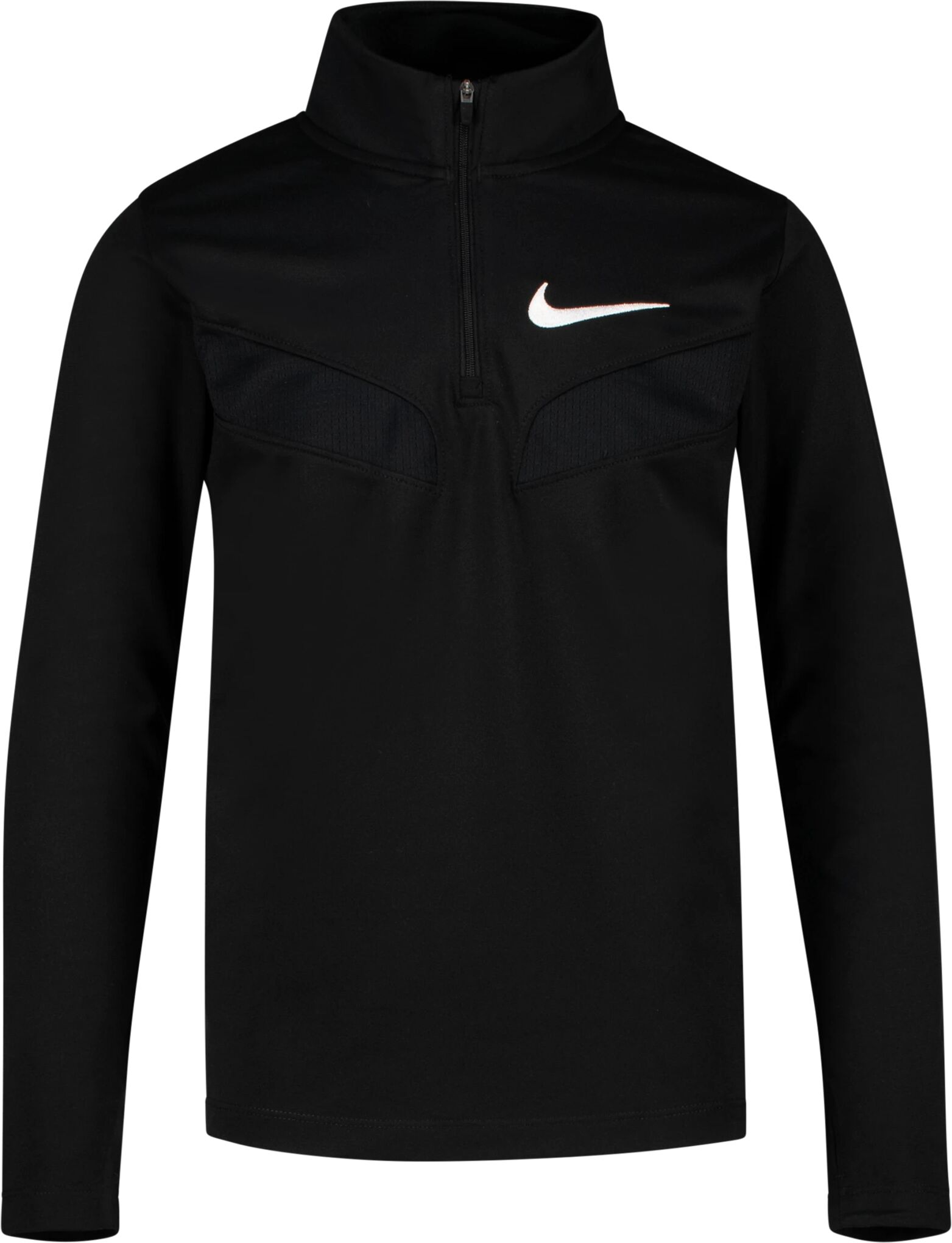 Nike Sport Poly Top, treningsgenser junior M BLACK/BLACK/WHITE