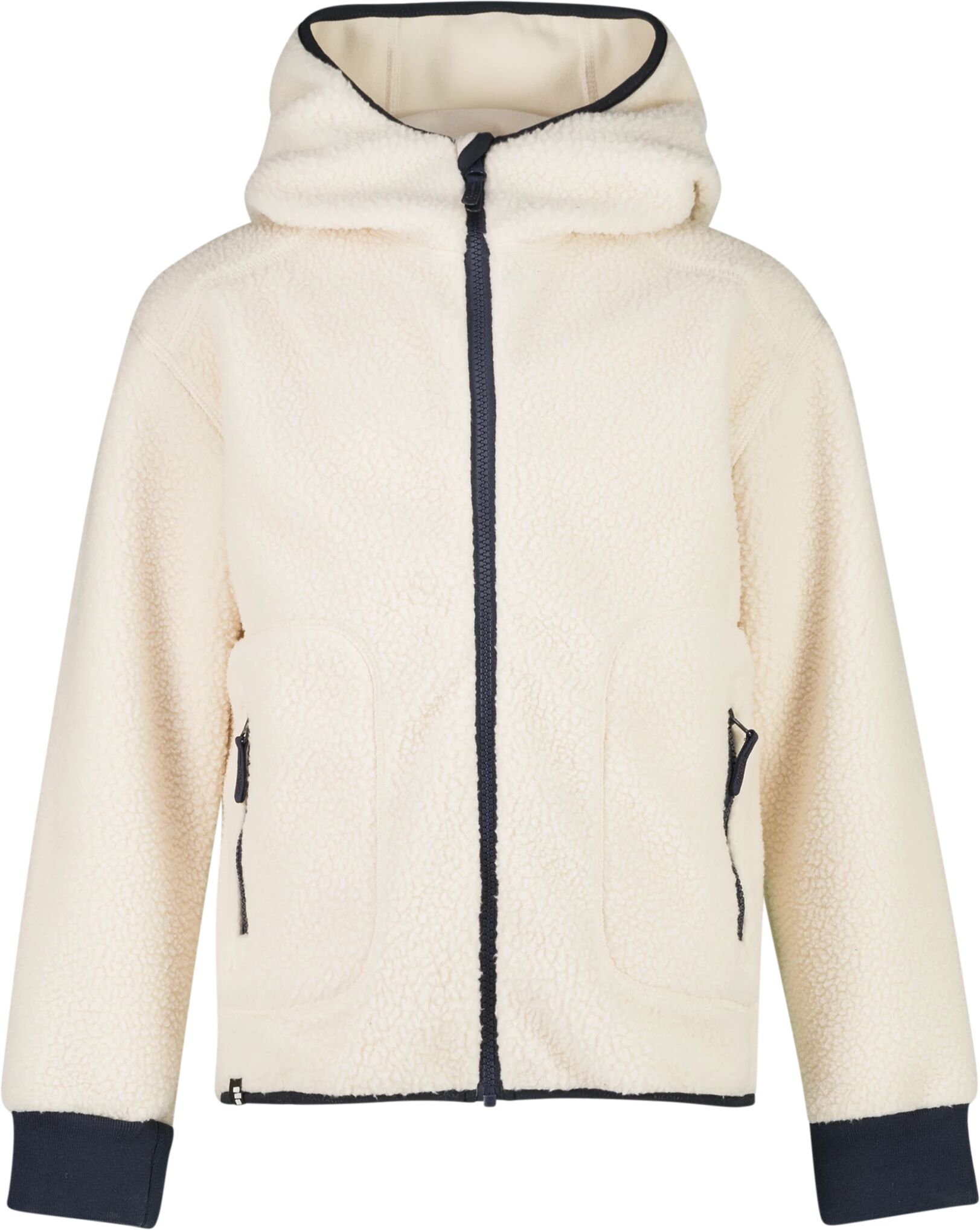 Neomondo Branas Teddy Fleece Jacket, fleecejakke junior 8 NATURE WHITE