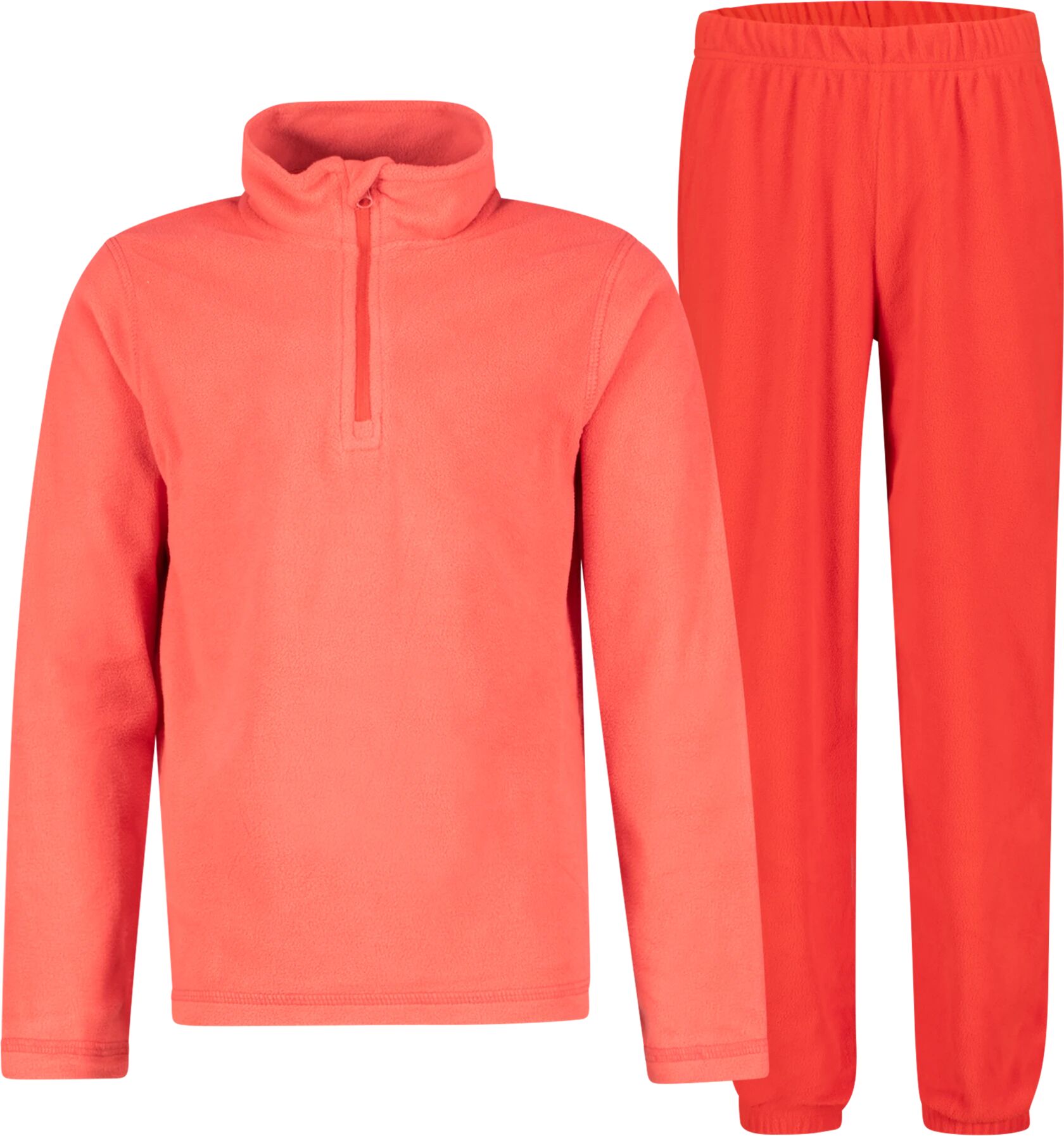 Line One Fleece sett, barn  7-8 Cardinal Red/Aurora