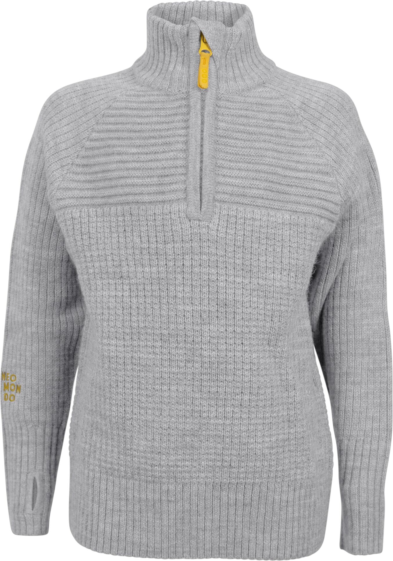 Neomondo Narvik Wool Sweater, ullgenser barn 4 GREY MELANGE