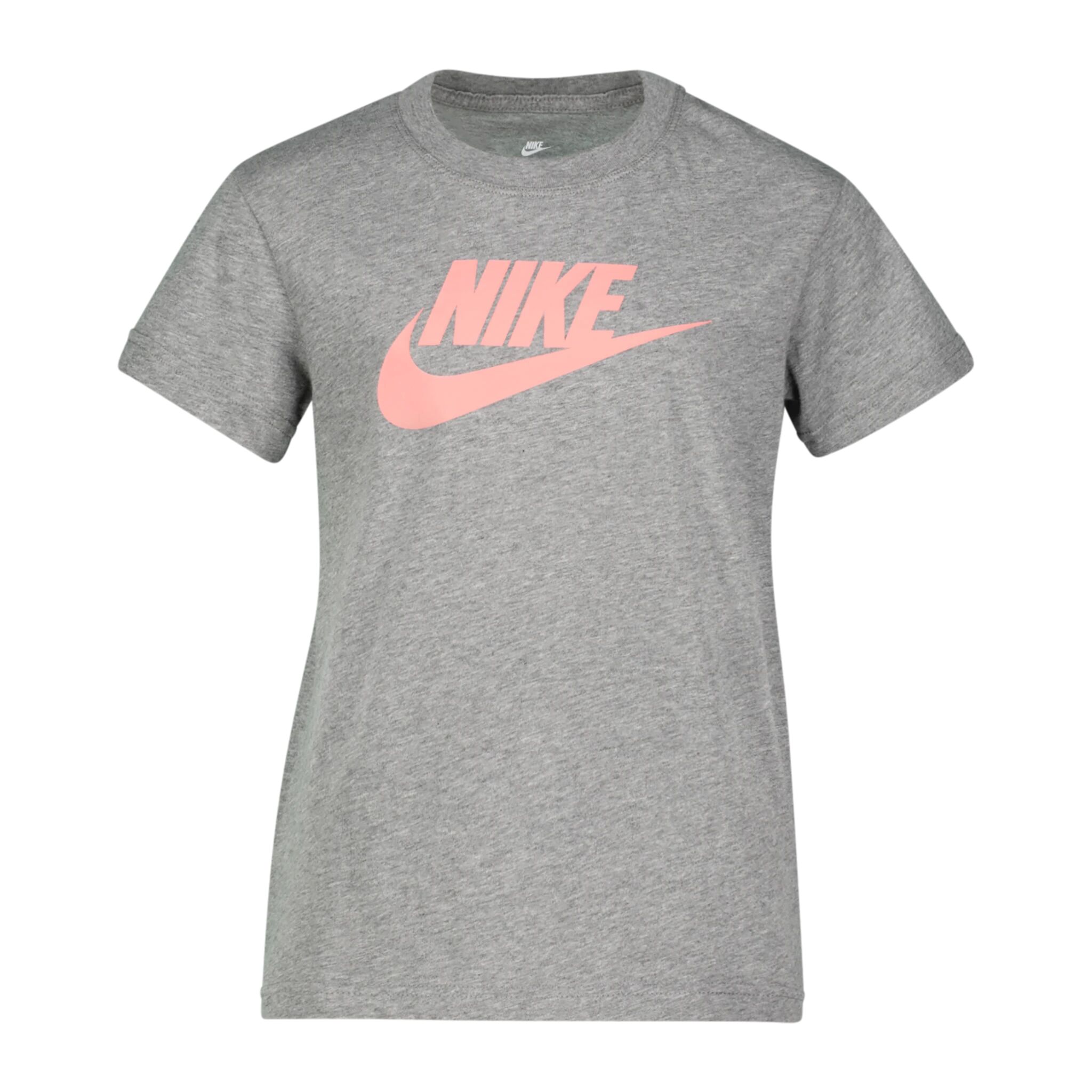 Nike Basic Futura Tee, t-skjorte junior M Carbon Heather/Pink