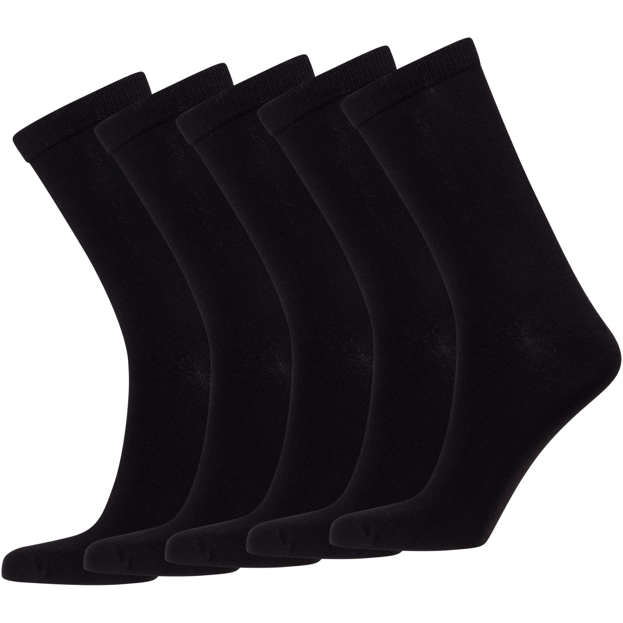 Line One Sock 5pk, sokker junior 27-30 Caviar Black