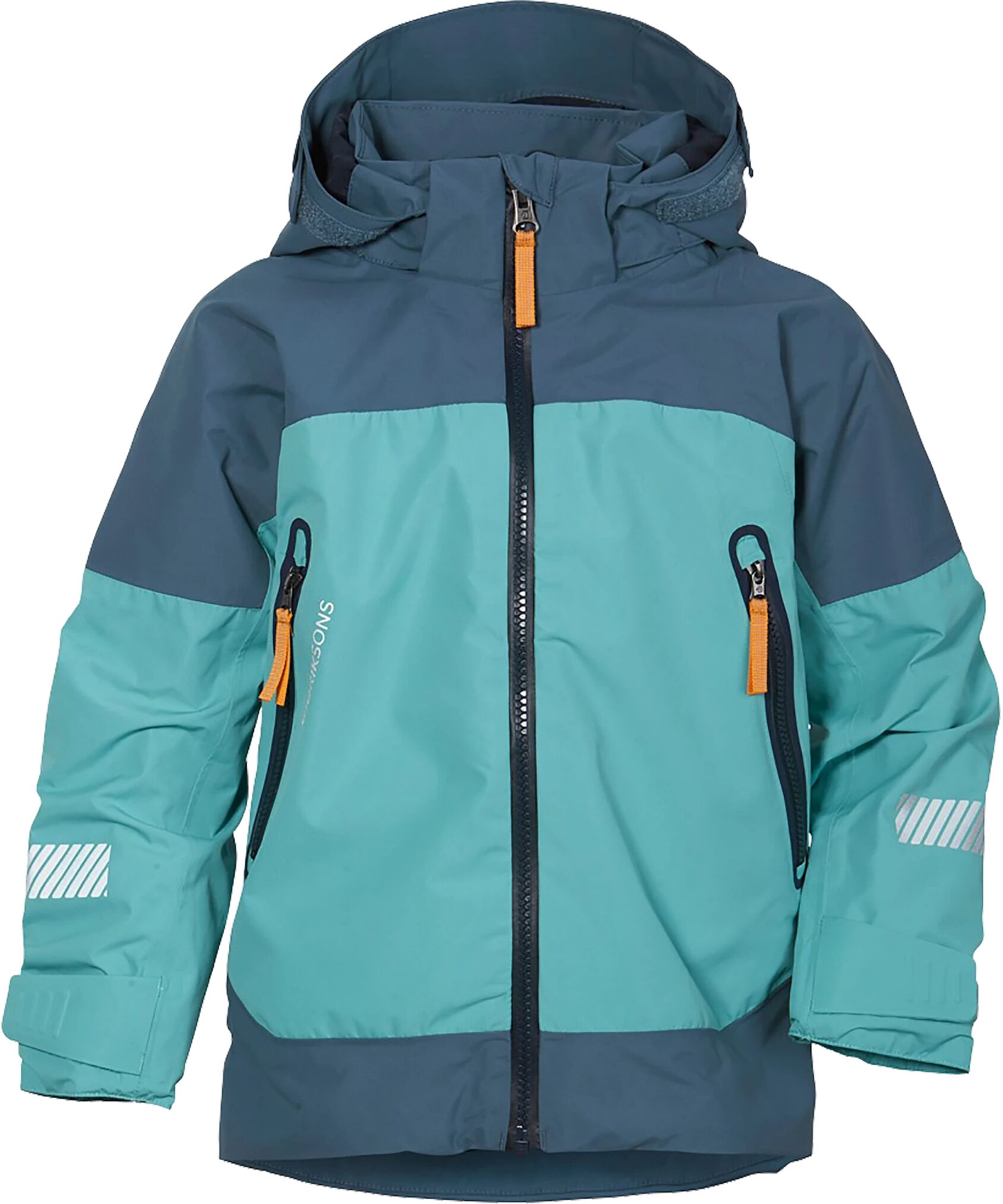 Didriksons Ash Jacket 2, skalljakke barn  100 Turquoise Aqua