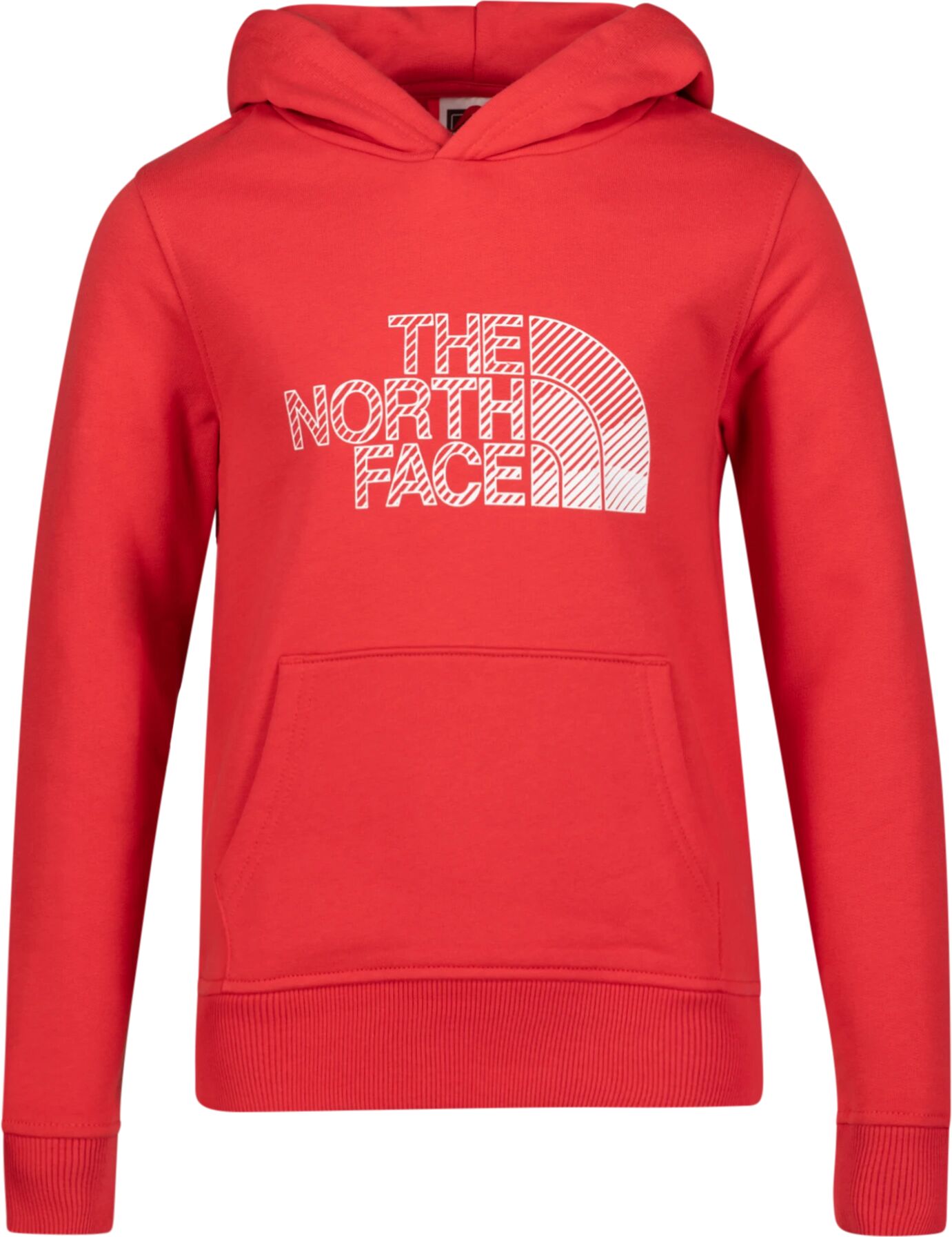 The North Face Biner Graphic Hoodie, hettegenser junior M Rococco red