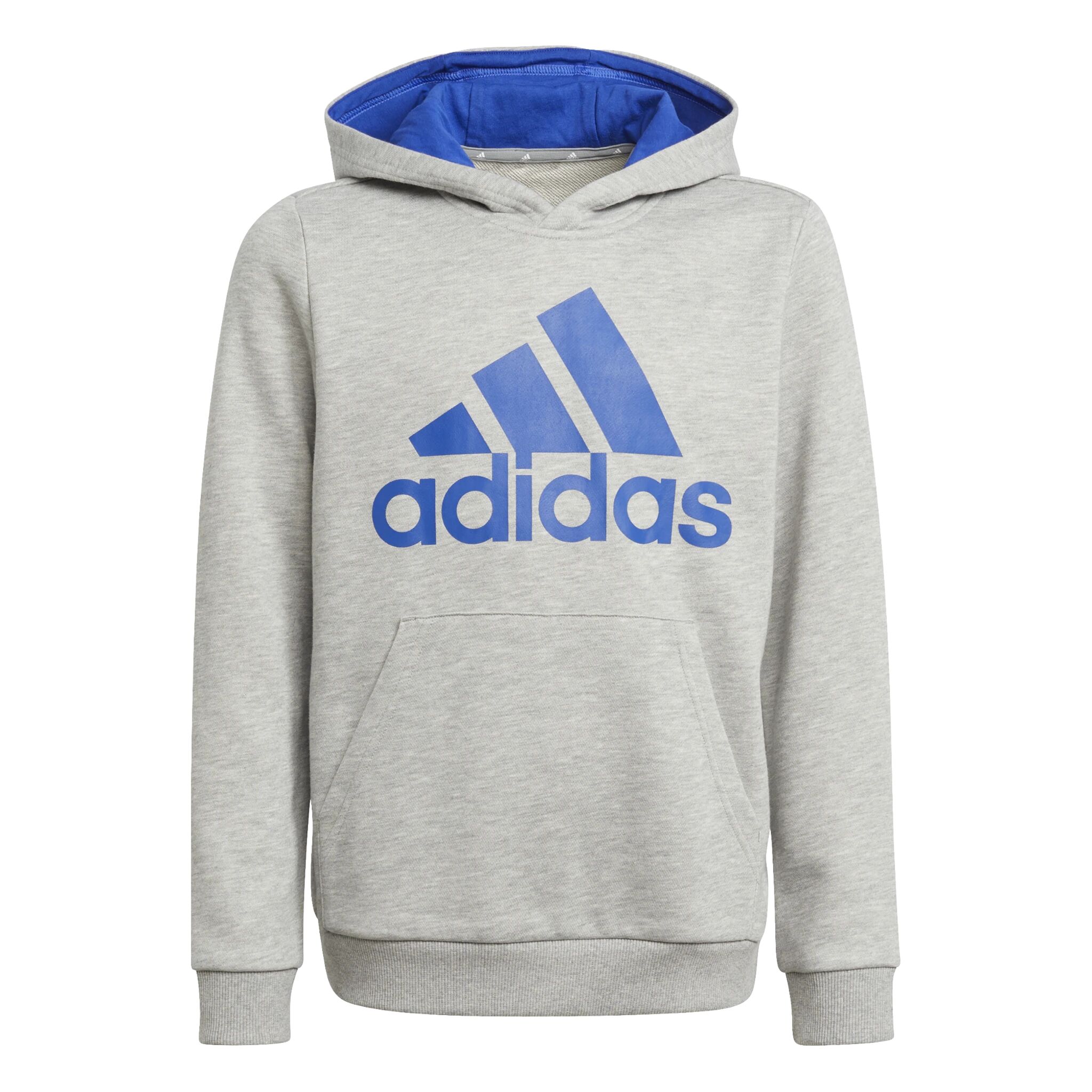 adidas Essential Big Logo Hoodie, hettegenser junior  164 MGREYH/BOBLUE