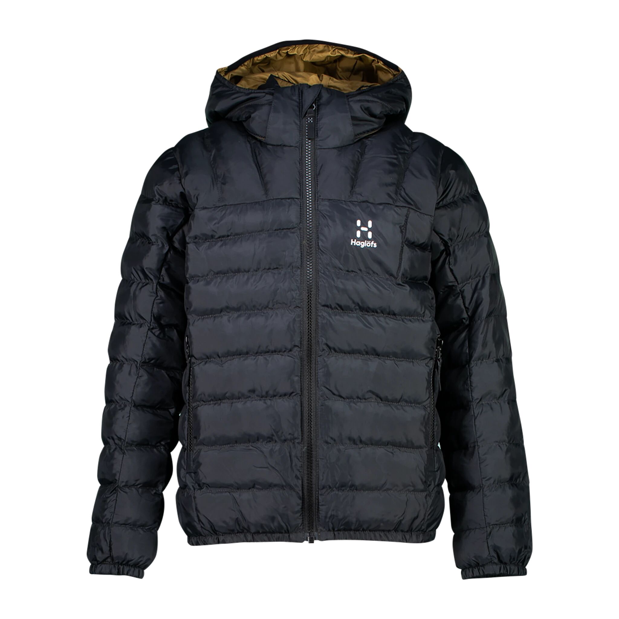 Haglöfs Mimic hood, isolasjonsjakke junior 152 True Black/cinnamon