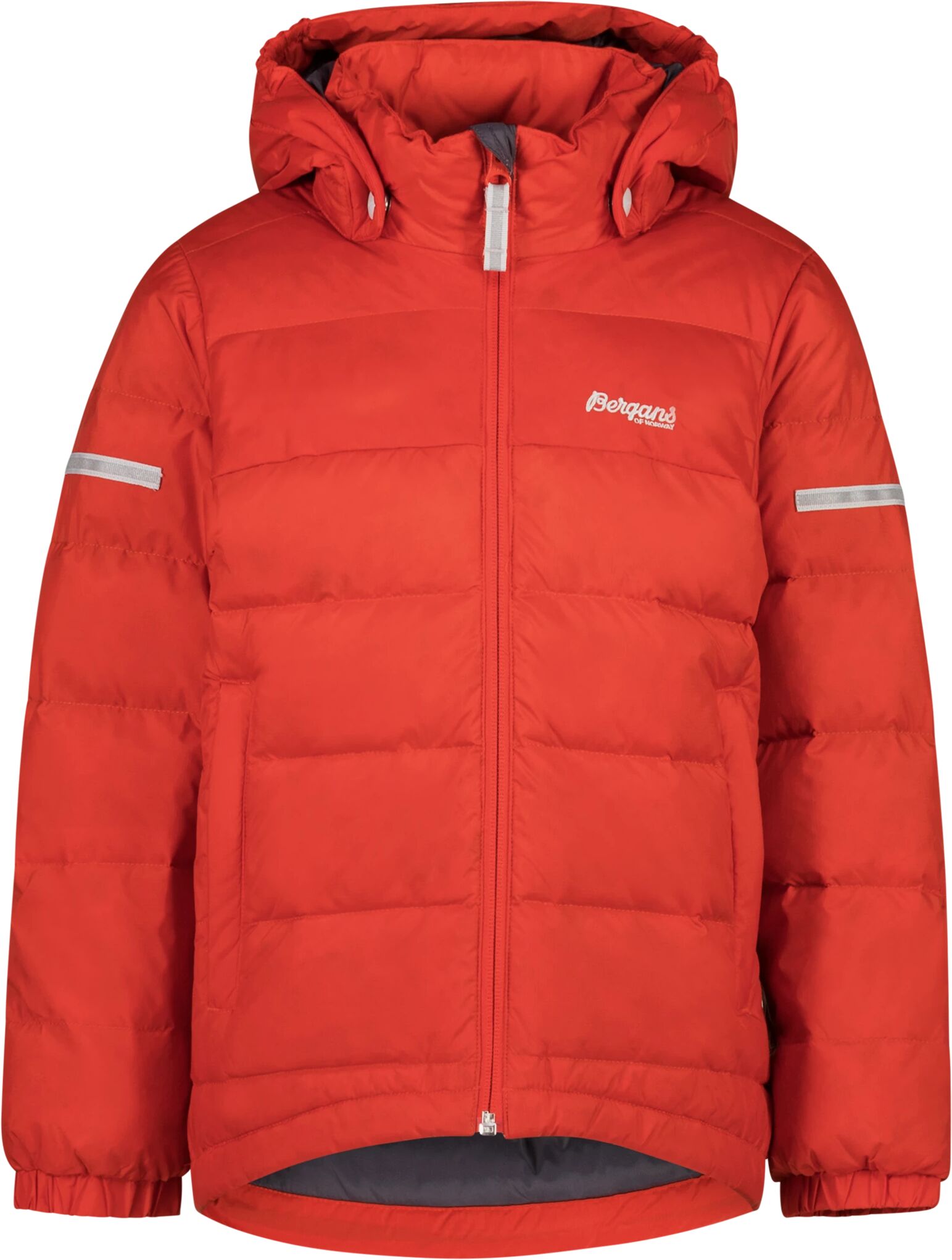 Bergans Bilto Down Jacket, dunjakke barn 116 Redsand/soliddkgrey