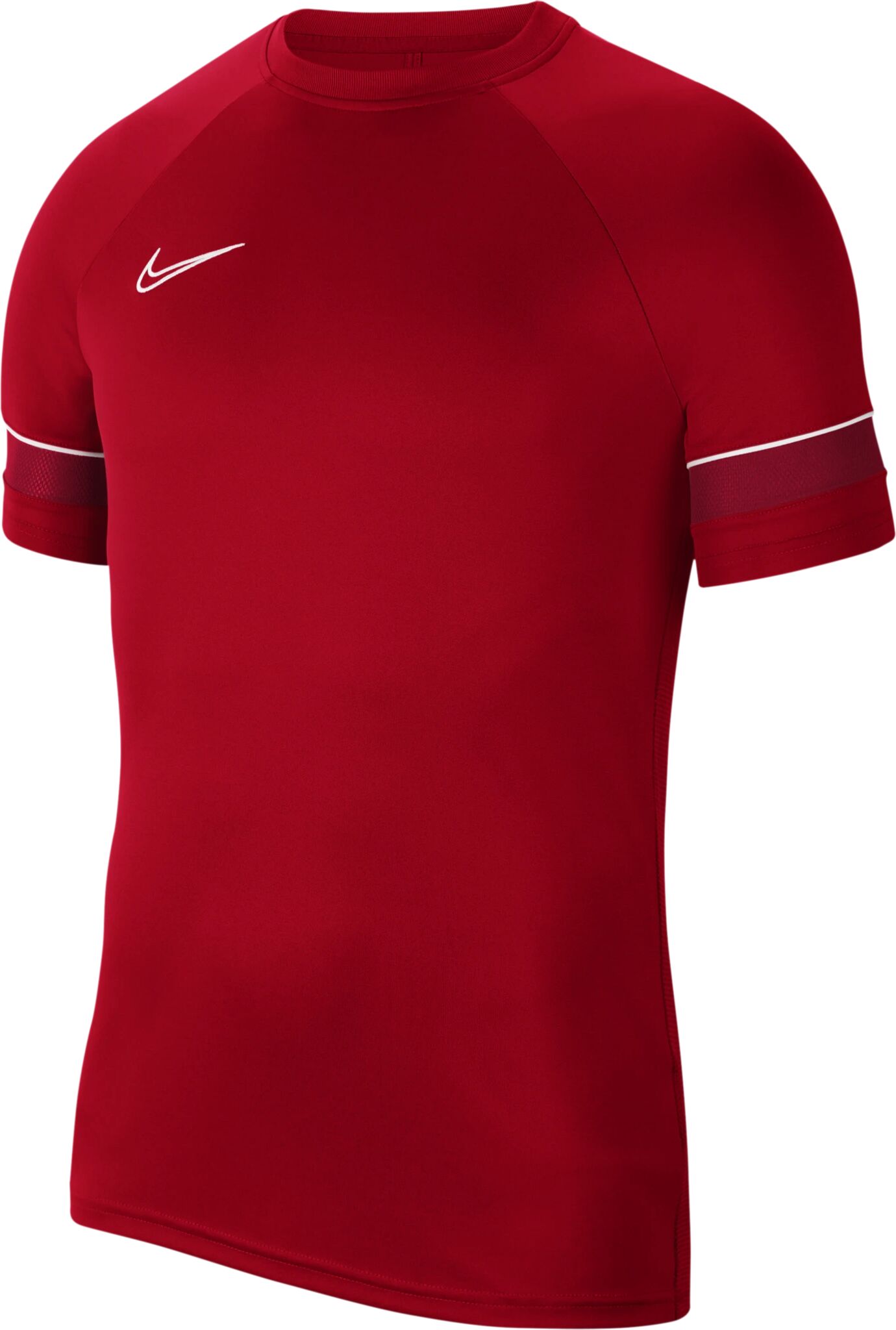 Nike Y NK DRY ACADEMY 21 TOP SS, treningstrøye junior 140 UNIVERSITY RED/WHITE