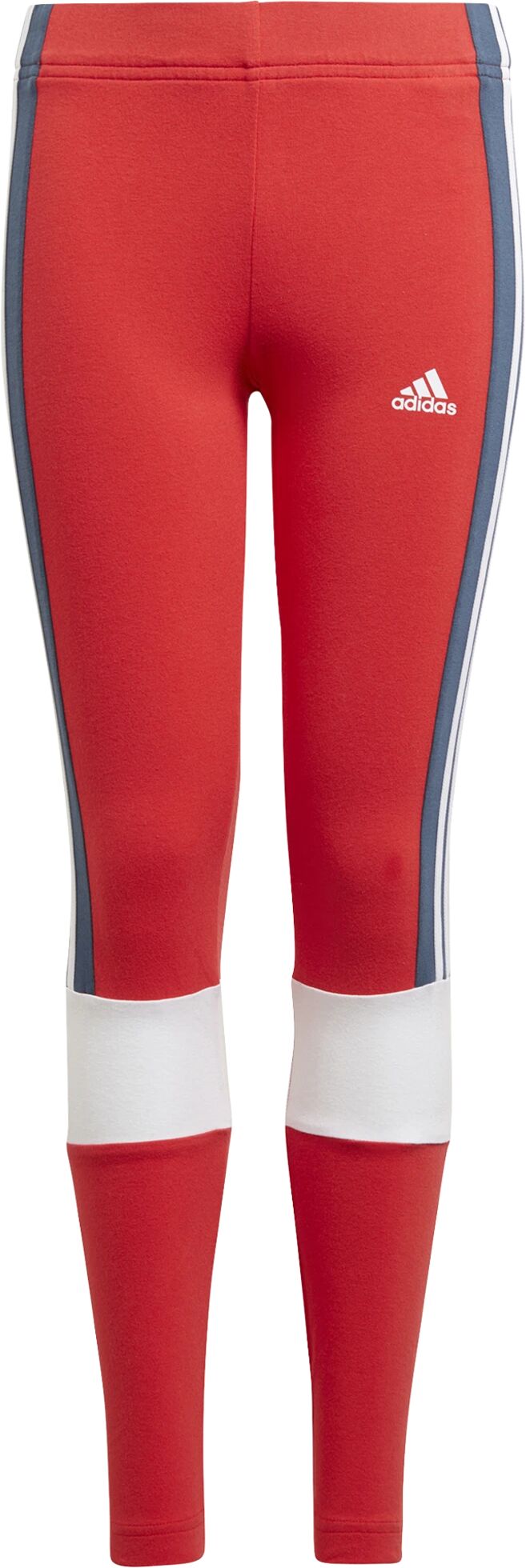 adidas Essential Colorblock Tights, tights junior 152 Vivid Red/crew Navy/