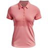 Under Armour Zinger Point SS damskie polo, różowe, Damskie, S