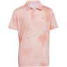 Adidas Flower Mesh dziecięce polo, coral fusion, Dziecięce, 152