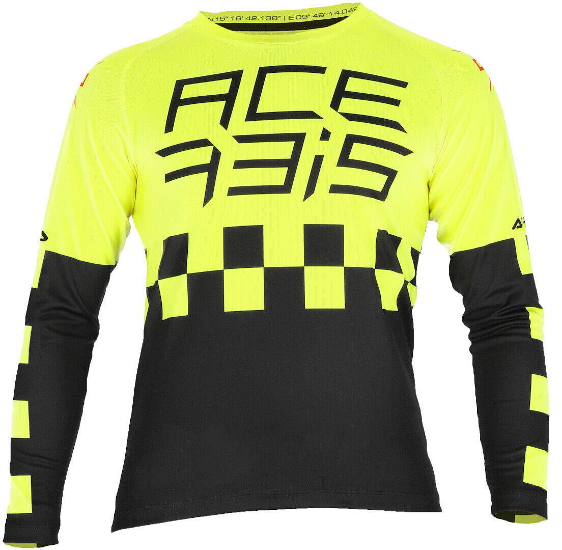 Acerbis Mx J-Kid Koszulka Motocrossowa Dla Dzieciczarny Żółty